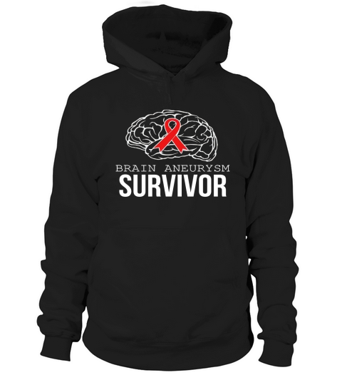 Brain Aneurysm Survivor T-Shirt for Men, Women, Kids Black Youth B07B89CWTM 1 Hoodie Unisex