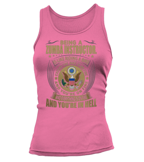 Being a Zumba Instructor. like Riding a Bike Job Title Shirts Tank top Woman