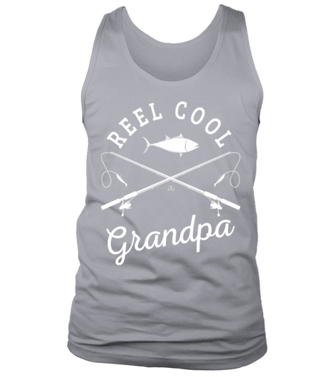 Reel Cool Grandpa Fathers Day Fishing Apparel Pun Men's Tank Top