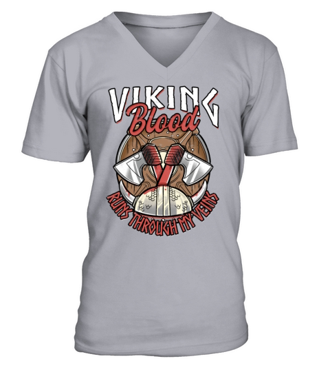 Odin Thor Valhalla Nordic Vikings Men's V-Neck T-shirt