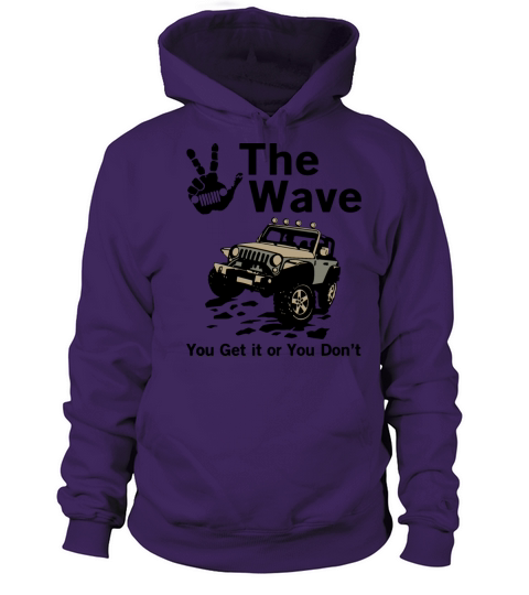 the wave you get it or you dont jeep Men's Hoodie