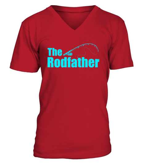 The Rodfather - Funny Fisherman Gift Idea Men's V-Neck T-shirt