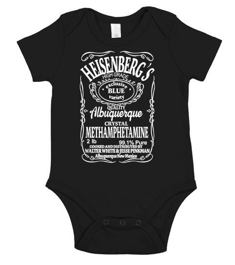 Heisenberg Jack Daniels Stil Short Sleeve Baby One-Piece