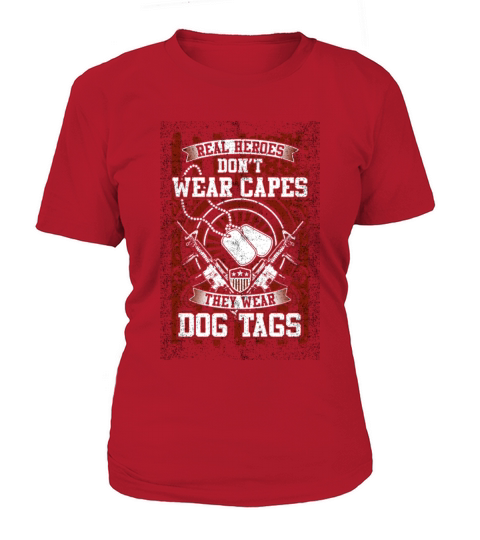 don t wear capes dog tags tshirt dog Women's T-Shirt