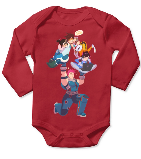 overwatch female squad Long Sleeve Baby One-Piece