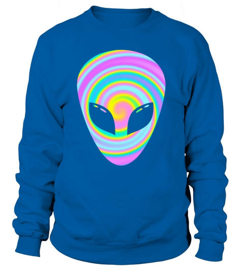 Colorful Alien Head Space Travel LGBT Pride Tee Women's Sweatshirt