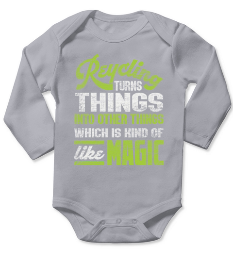 Recycling Long Sleeve Baby One-Piece
