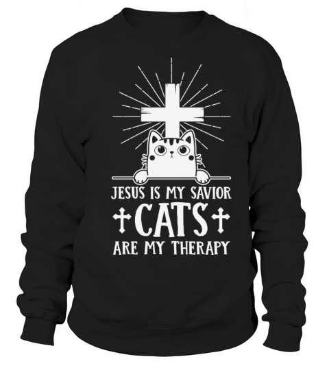 cats my therapy Women's Sweatshirt