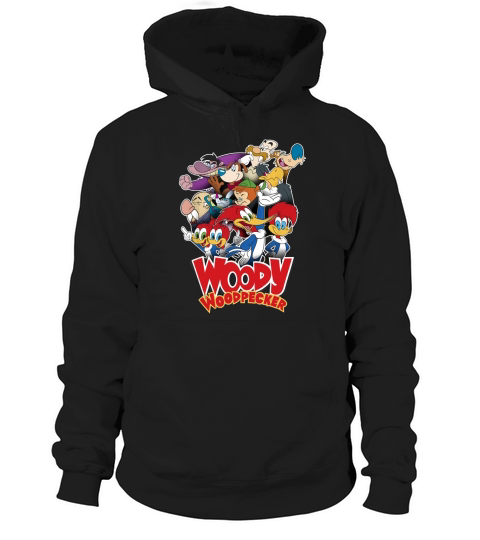 Woody Woodpecker Group Shot Vintage Poster Hoodie Unisex