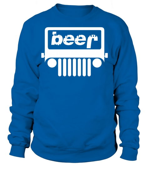 Adult Beer Jeep T-Shirt Design Funny Drinking Women's Sweatshirt