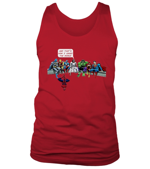 That&amp;amp;#39;s How I Saved The World Jesus Superheros Christian T-Shirt Tank Top Unisex