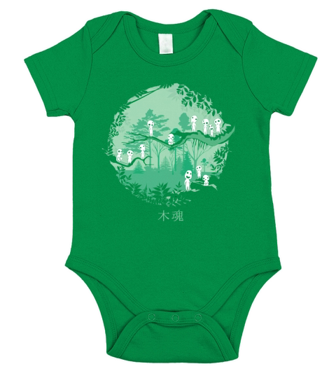Kodama&amp;amp;#039;s Forest Short Sleeve Baby One-Piece