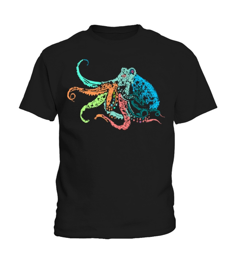 octopus multicolor Kids T-Shirt