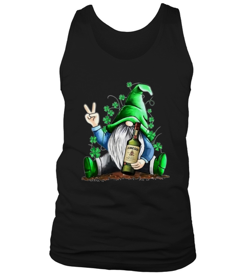 Gnome and Jameson shamrock St Patrick’s Day shirt Men's Tank Top