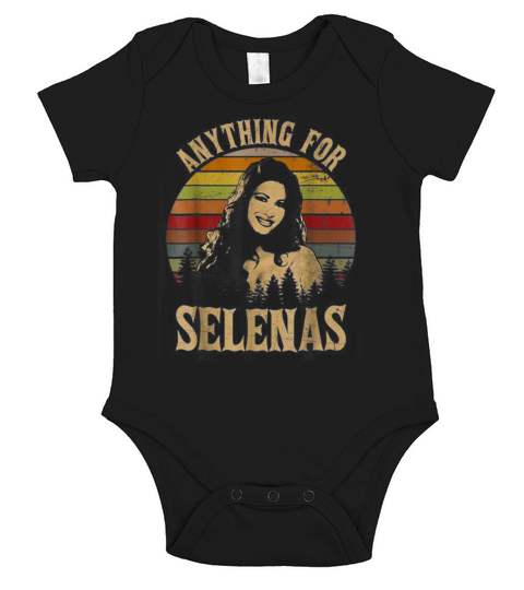 Vintage Selenas Quintanilla love Retro Music Short Sleeve Baby One-Piece