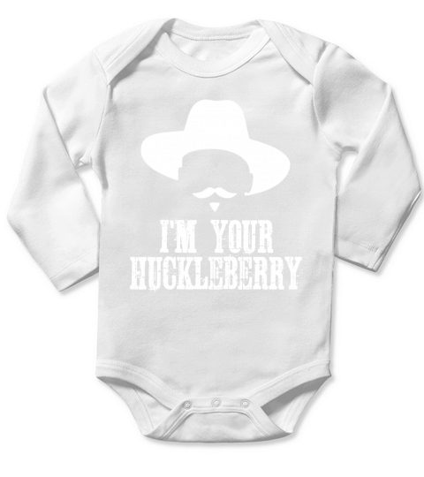Im Your Huckleberry Long Sleeve Baby One-Piece