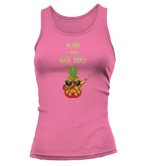 Dabbing vibe Pineapple Hawaiian Aloha holiday Gift Women's Tank Top