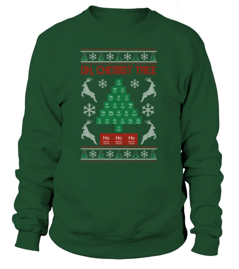 Christmas Chemistry Oh Chemist Tree Science Gift Women's Sweatshirt