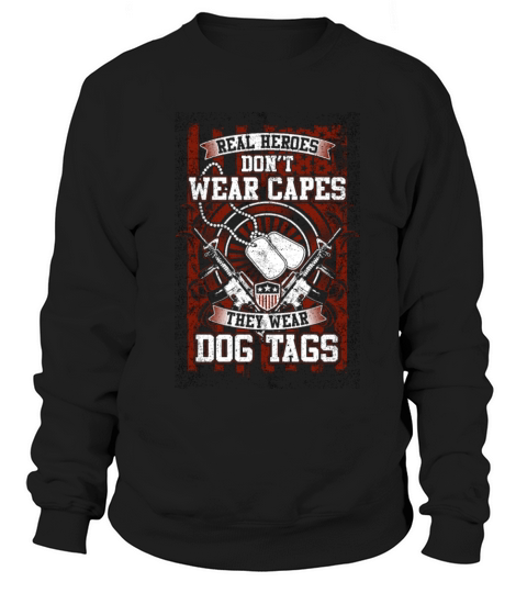 don t wear capes dog tags tshirt dog Women's Sweatshirt