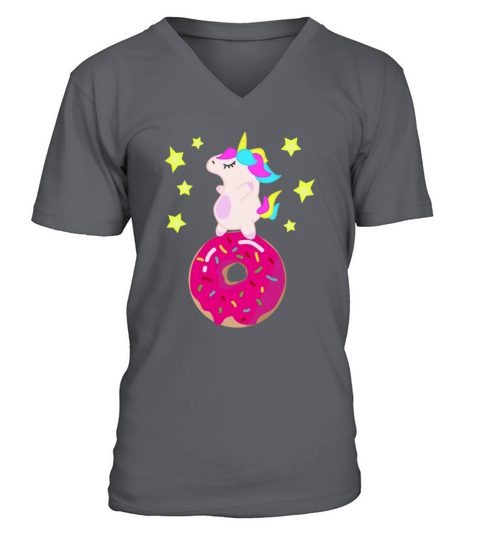 Unicorn Donut Men's V-Neck T-shirt