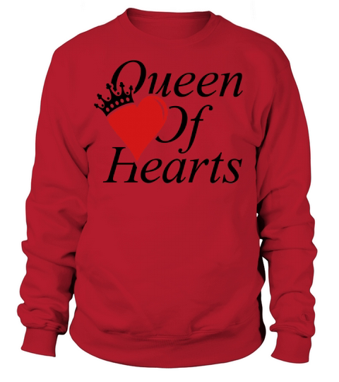 QUEEN OF HEARTS WITH CROWN Women's Sweatshirt