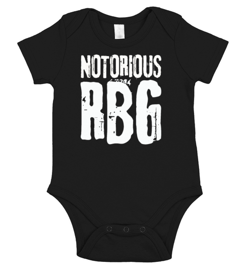 Notorious RBG Ruth Bader Ginsburg Design Short Sleeve Baby One-Piece