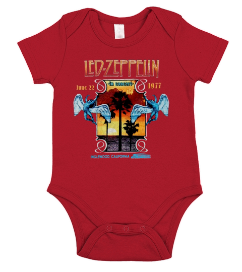 Led Zeppelin Short Sleeve Baby One-Piece