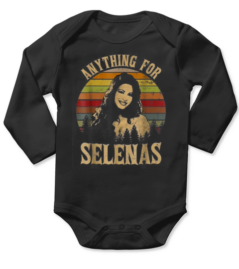 Vintage Selenas Quintanilla love Retro Music Long Sleeve Baby One-Piece