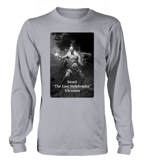 Stylebender Irael Adesanya Black And White Long sleeved Unisex
