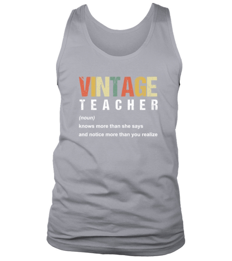 Vintage Teacher Teaching School Gift Men's Tank Top