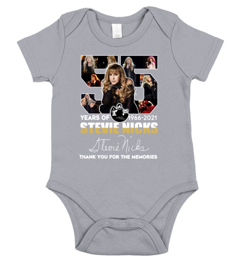 55 years of 1966 2021 Stevie Nicks signature thank you for the memories Short Sleeve Baby One-Piece