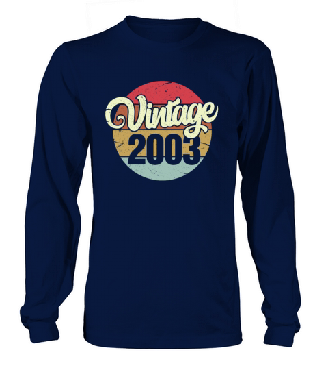 Vintage 2003 Retro Men's Long Sleeve