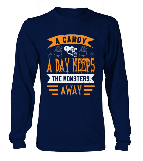 A Candy A Day Keeps The Monsters Away Women's Long Sleeve