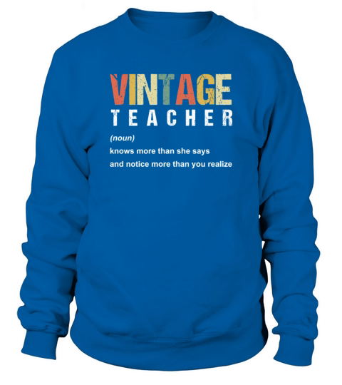 Vintage Teacher Teaching School Gift Men's Sweatshirt