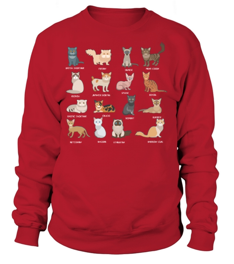 All Cat Breeds Women's Sweatshirt