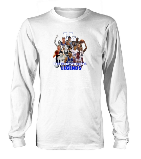 Kentucky wildcats legends basketball players signatures Women's Long Sleeve