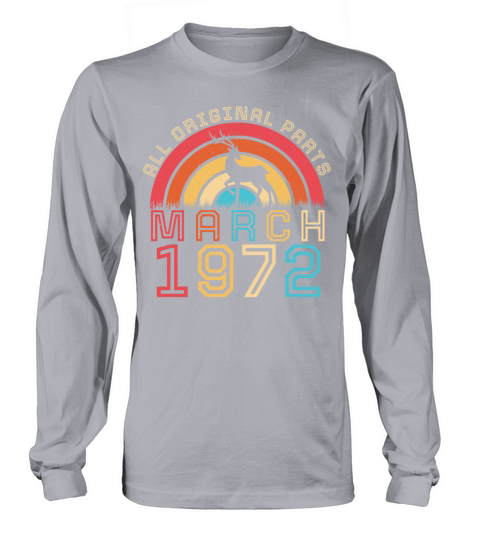 Original Vintage March 1972 Long sleeved Unisex