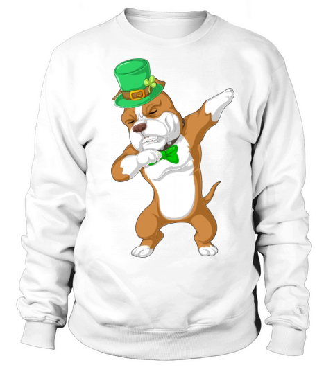 dabbing pitbull st patricks day Women's Sweatshirt
