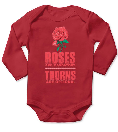 Rose Garden Roses Gardening Long Sleeve Baby One-Piece