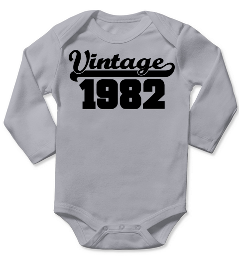vintage 1982 Long Sleeve Baby One-Piece