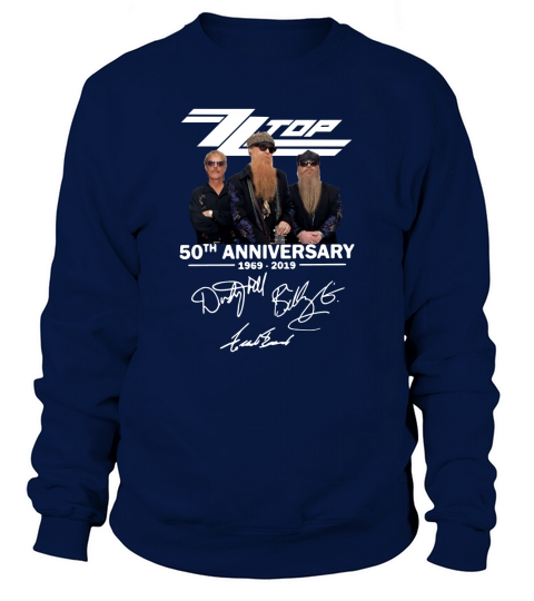50th Anniversary ZZ Top 1969-2019 Signatures sh?t Sweatshirt Unisex