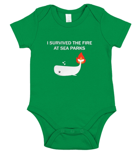 Survived The Fire At Sea Parks Short Sleeve Baby One-Piece