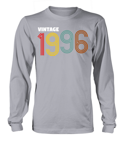 vintage 1996 Birthday Gift Shirt For Women And Men Women's Long Sleeve
