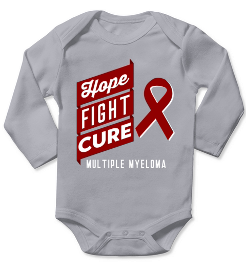 Multiple Myeloma Hope Fight Cure Multiple Myeloma Long Sleeve Baby One-Piece