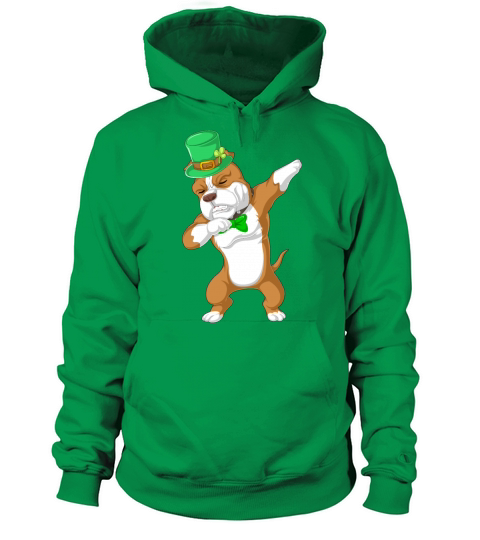dabbing pitbull st patricks day Women's Hoodie