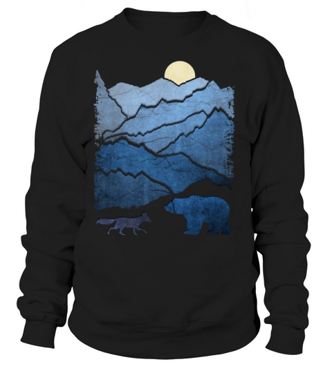 Bear and Fox In The Mountains Women's Sweatshirt