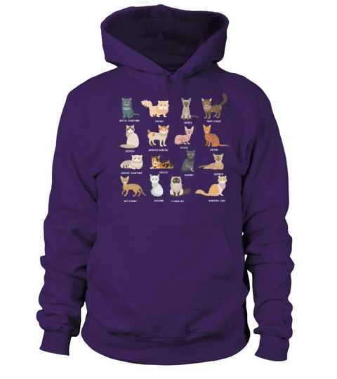 All Cat Breeds Women's Hoodie