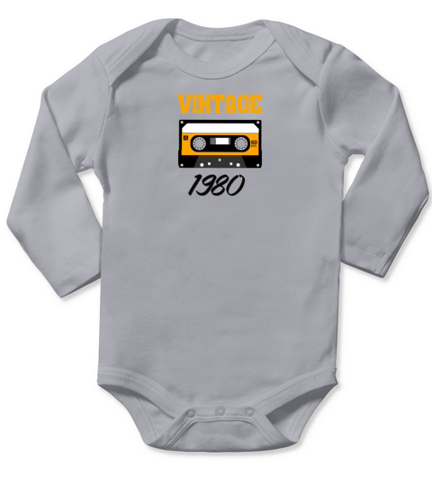 Vintage 1980 Long Sleeve Baby One-Piece