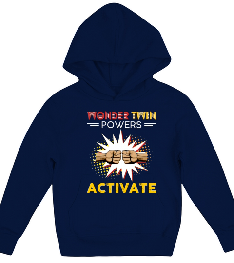 Morgan Schai Wonder Twin Powers Activate Best Twins Kids Hoodie