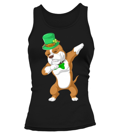 dabbing pitbull st patricks day Women's Tank Top